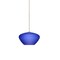 Besa Lighting Peri Cord Pendant, Blue Matte, Satin Nickel Finish, 1x5W LED 1XT-541087-LED-SN - alternate 1